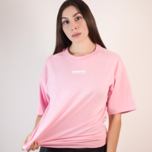 PLAYERA OVERSIZE ROSA MONKEY POWER