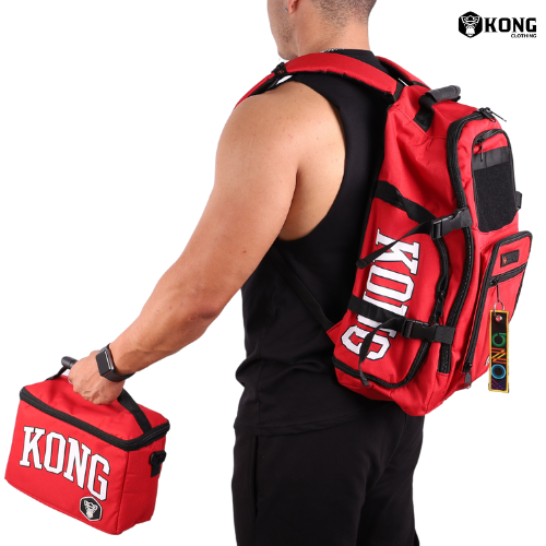 Mochila para gimnasio Kong Roja