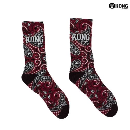 Calcetas Kong Street Rojas | Kong Clothing