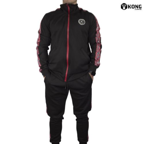 Conjunto Kong Negro-Rojo | Kong Clothing