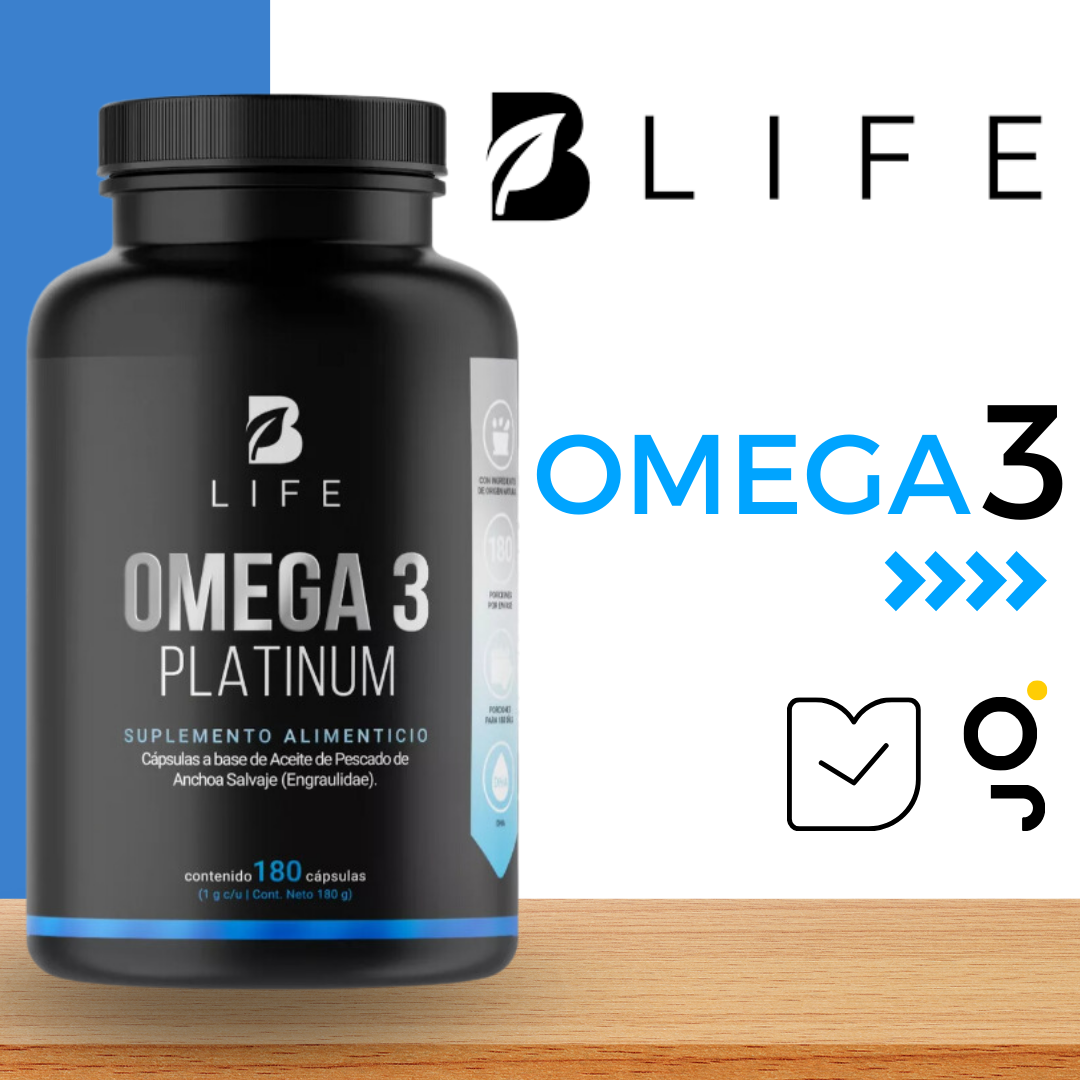 Omega 3 Platinum D 180 Caps 1000mg (certificado Ifos) B Life